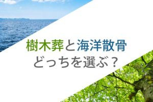 増える自然葬。樹木葬と海洋散骨、どっちを選ぶ？